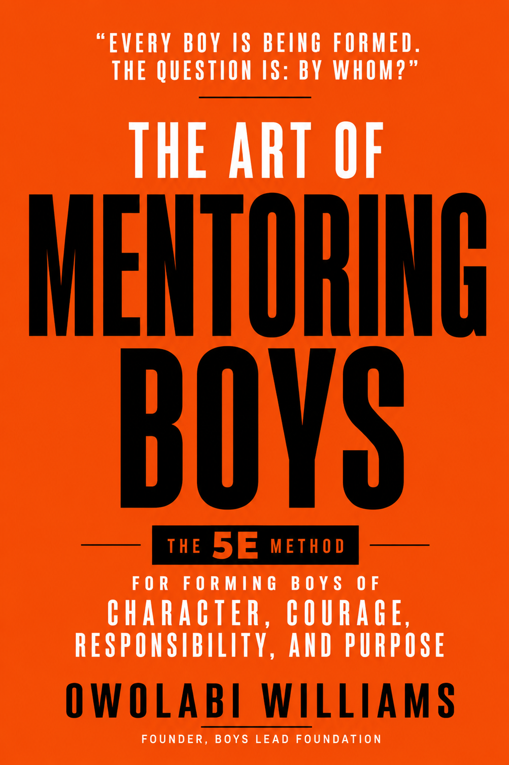 The Art of Mentoring Boys — book cover